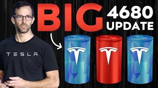 BIG Tesla 4680 BATTERY Updates  EXPONENTIAL GROWTH in 2024 [upl. by Ayotna]