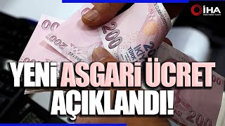 Yeni Asgari Ücret Zammı Açıklandı  Yeni Asgari Ücret 11 Bin 400 LT Olarak Açıklandı [upl. by Okorih]