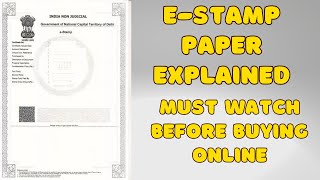 EStamp Paper Explained in Easy Language  Buy or Download Stamp Paper Online After Watching This [upl. by Amadeus]