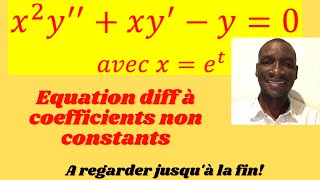 Equation différentielle du second ordre à coefficients non constants  Exercice 6 [upl. by Harrell]