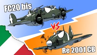 FC20bis VS Reggiane 2001  War Thunder ita [upl. by Lidda]