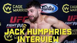 CW 178 Jack Humphries PostFight Interview [upl. by Pentheas942]