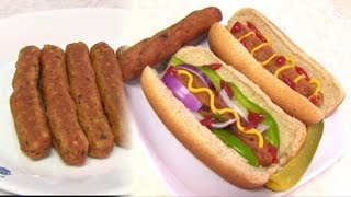 Homemade Vegetarian HOT DOG  Video Recipe  Vegan amp Gluten free [upl. by Enyawed]