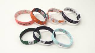 Custom Wristbands For Event Print Logo Elastic Wristbandjarmoo wristbands advertisingdisplay [upl. by Ycnuahc248]