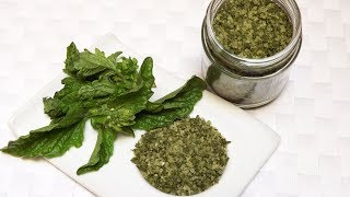 SALE AL BASILICO  Basil Salt  come conservare il basilico [upl. by Drusi]