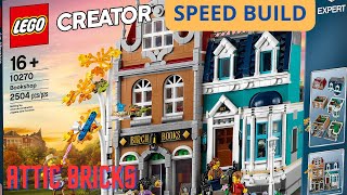 LIBRERIA LEGO CREATOR EXPERT 10270 SPEED BUILD [upl. by Yenwat822]