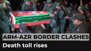 Death toll in AzerbaijanArmenia border clashes rises [upl. by Landau]