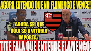 TITE FALA QUE AGORA ENTENDI QUE NO FLAMENGO SÓ A VITÓRIA IMPORTA PRESSIONADO PELA DEMISSÃO [upl. by Enirtak869]