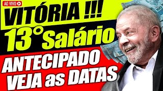 MILAGRE LULA MUDA de Idéia vai pagar 13 salário PRIMEIRA PARCELA  14 salário DATAS e VALORES [upl. by Maurey]