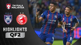 Johor Darul Ta’zim 50 Kelantan FC Agregat 80  TM Piala Malaysia 2022 Highlights [upl. by Rialc]