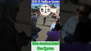 SHE IS HAFIZ E QURANShe memorized the Quran [upl. by Claudy216]