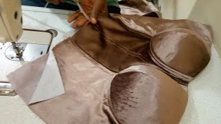 How to cut and sew an oversized corset dress step by step [upl. by Hoenack]