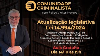 Aula Gratuita  Atualizações da Lei 149942024 [upl. by Eimmot561]