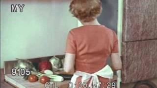 1950s Household Montage Cooking and Laundry [upl. by Jackie]