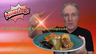 Färsbiffar med krämig senapssås  Husmanskost [upl. by Etienne]