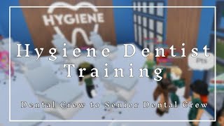 🪥Hygiene Dentist Training  Roblox Dental crew POV [upl. by Lyrem346]