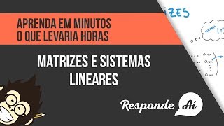 Matrizes e Sistemas Lineares  Resolvendo Sistemas Lineares  Exercício [upl. by Eitak]