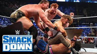 Kingston amp Woods vs Sheamus amp Holland – Tables Match SmackDown May 6 2022 [upl. by Greenes]