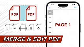 How To Merge PDF Into One amp Edit On iPhone Without Any App [upl. by Jaela856]