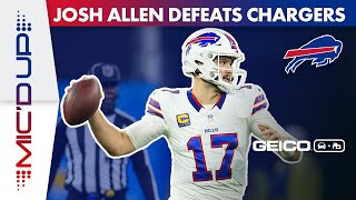 Josh Allen Micd Up For Dramatic Win Over Los Angeles Chargers  Buffalo Bills [upl. by Mazur]