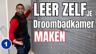 Leer Zelf Je Droombadkamer Maken Ultieme Badkamerrenovatie Sloop amp Basisinstallaties  Deel 1 [upl. by Dnomse545]