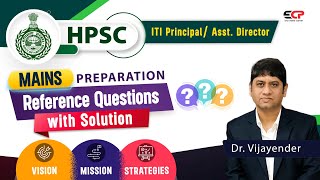 Vision Mission Strategies Reference Qs with solutions for HPSC ITI Principal Mains preparation [upl. by Elbring]