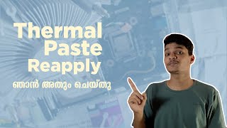 how to reapply thermal paste malayalam [upl. by Joselow711]