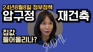 24년8월8일 정부정책발표 압구정재건축 압구정현대 압구정한양 압구정미성 집값 팍팍 들어올릴까 압구정수달 [upl. by Vardon529]