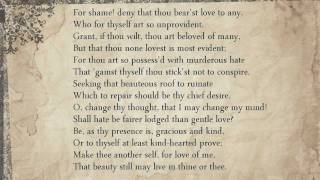 Shakespeare sonnets LiteraturePoetry Sonnet 10 For shame deny that thou bearst love to any [upl. by Ripley]