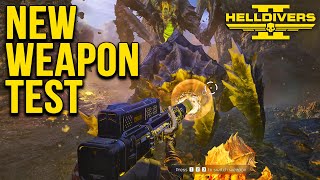 NEW Weapon QUASAR CANNON Showcase in Helldivers 2 [upl. by Prosser]