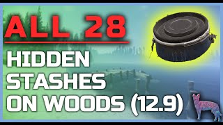 ALL 28 Hidden stashes on new woods 129 [upl. by Dermot]