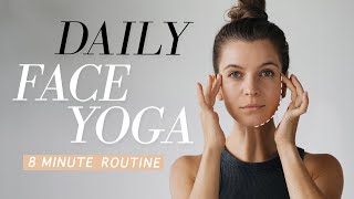 Daily Face Yoga  Face Sculpting Massage for every day  8 Min to Radiant Skin amp Natural Glow [upl. by Mintz326]