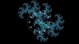 1 Hour Fractal Clock [upl. by Yance]