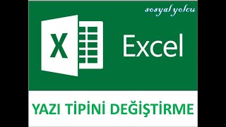 Excel yazı tipi değiştirme [upl. by Voltmer]