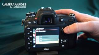 How to set a selftimer on the Nikon D7100 [upl. by Ainehs]