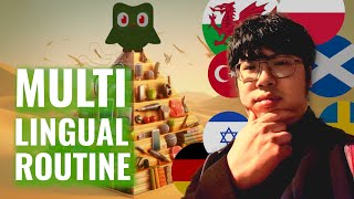 How I learn 7 languages at once  polyglot daily life [upl. by Nonnahsal667]