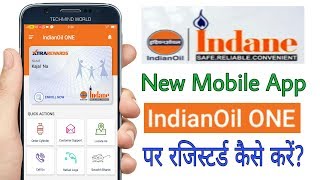 How to Register on Indane Gas New Mobile App IndianOil One [upl. by Idnir734]