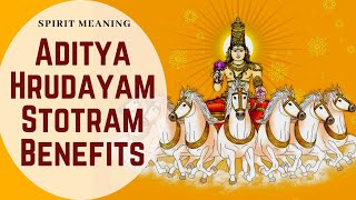 Benefits of Aditya Hrudayam Stotram  Miracles of Aditya Hridayam Stotram [upl. by Gothurd]