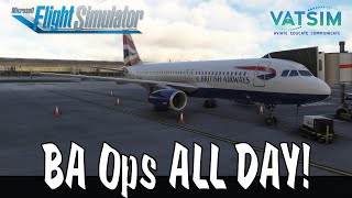 MSFS 2020 Live Real BA Ops  Day in the Life of a BA Pilot  Fenix A320 IAEs  Frame Gen Mod [upl. by Katya]