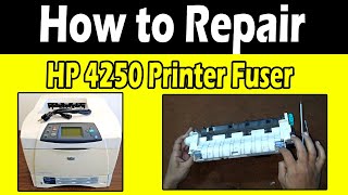 Hp 4200 Hp 4250  Fuser Unit Teflon Sleeve replace and how to repair Fuser unit replacement [upl. by Yoko]