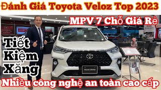 Đánh giá xe Toyota Veloz Cross 15TOP 2023 màu trắng ngọc trai Xe MPV 7 chỗ giá rẻ nhiều công nghệ [upl. by Ahtivak]