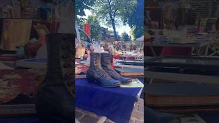 Boots from the past 🇧🇪Antique market [upl. by Hook]