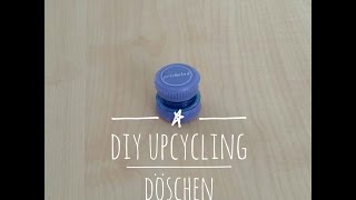 DIY Idee Upcycling Döschen aus PET Flasche  Cremedose Anleitung [upl. by Elaen]