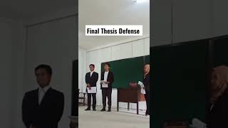 Final Thesis defense [upl. by Enniotna]