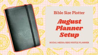 August Planner Setup  Plotter Setup with Printables [upl. by Elfont]