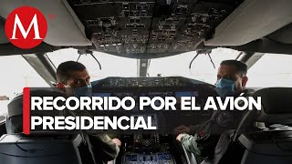 De la cabina hasta el baño… Así es el interior del avión presidencial TP01 [upl. by Borlase412]