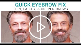 How To Color MEN’S EYEBROWS Quick and Easy [upl. by Anerat]