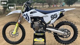 First Ride 2020 Husqvarna FC450  Motocross Action Magazine [upl. by Akirderf]