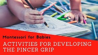 Montessori Pincer Grip Activities for Babies and Toddlers [upl. by Flosi]