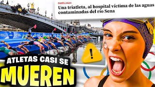 Atletas HOSPITALIZADOS por NADAR en el CONTAMINADO Río Sena en París 2024 ❌ Juegos Olímpicos [upl. by Aynav183]